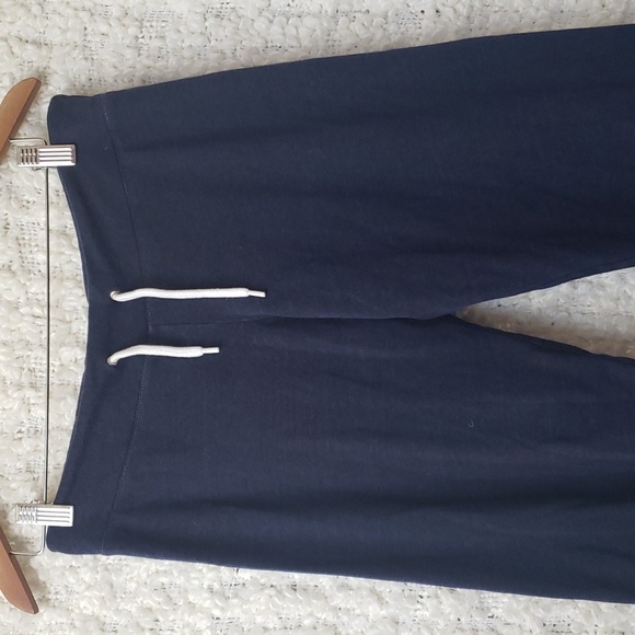 Monrow classics cropped blue joggers small - Picture 2 of 6